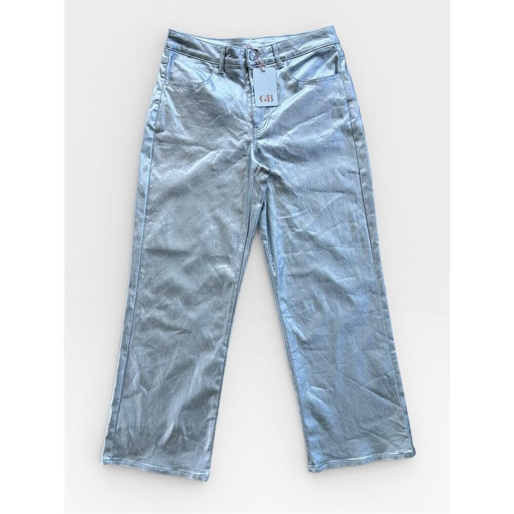 🎉5 for $45🎉 NWT Gianni Binni pants silver metallic size 11